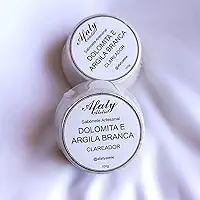 2 Sabonetes de Dolomita e Argila Branca 100g – Clareador, Pele de Porcelana | Afaty