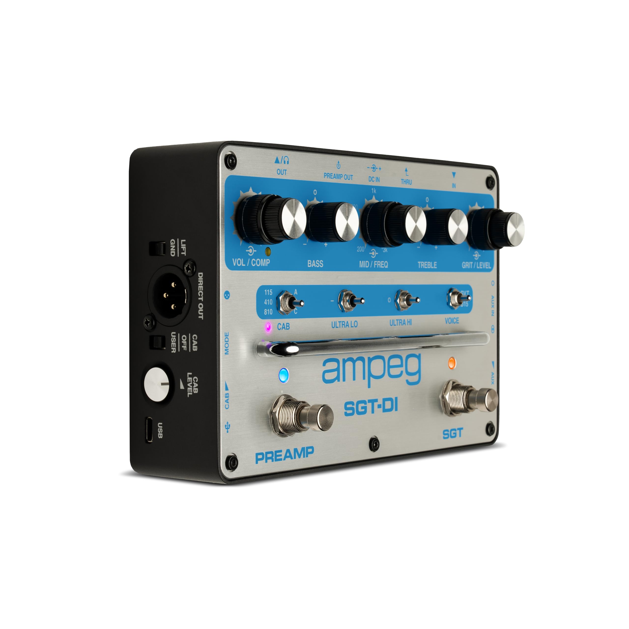 Amazon.com: Ampeg SGT-DI Preamp Compressor and DI Blue Line