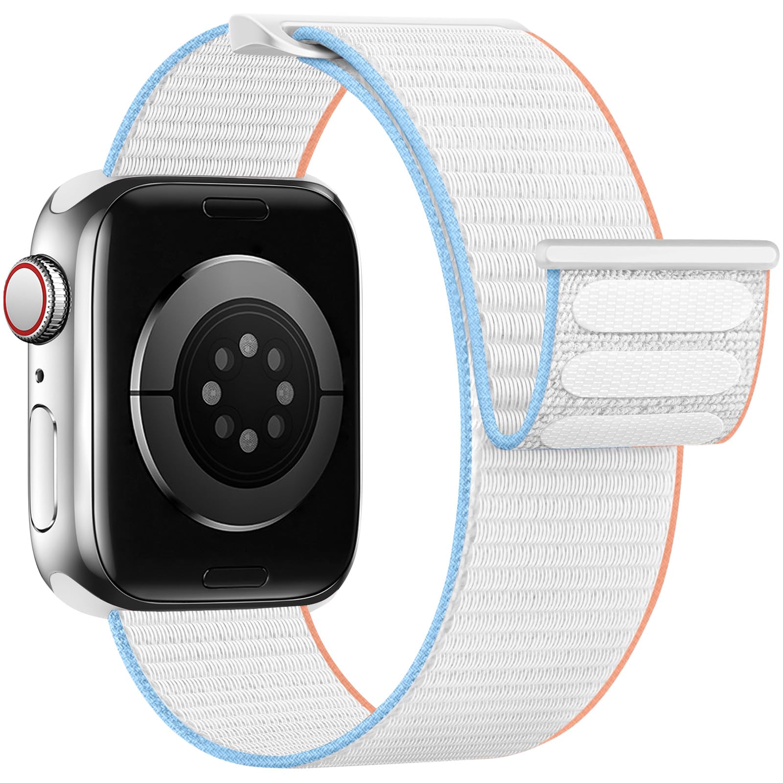 Yoohoo Nylon Straps Compatible with Apple Watch Straps 44mm 45mm 46mm 49mm 42mm(Series 3/2/1)Women Men,Upgraded Soft Nylon Replacement Bands for iWatch Series 11 10 9 8 7 6 5 4 3 2 1 SE3 Ultra3/Black — view 47