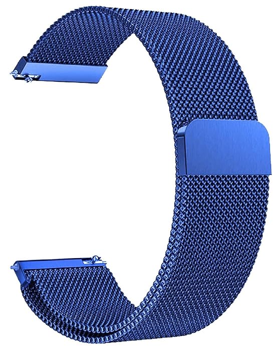 AMiRiTE ADS94 22MM Metal Stainless Steel Milanese Mesh Chain Bands / Straps Compatible with Noise Colorfit Pulse 2 Max / Huawei GT2(46mm) / Honor Magic Watch 2(46mm) / Noise Pulse Go Buzz / Boat Flash / Xtend / Xtend Pro / Noise Colorfit Ultra Fireboltt R