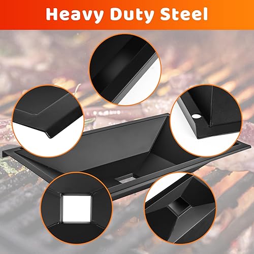 Miniatura 6 de Uniflasy Bandeja de grasa 99251 con bandeja de captura 7515 y 10 revestimientos para bandeja de goteo para Weber Genesis Silver A, Old Spirit 200