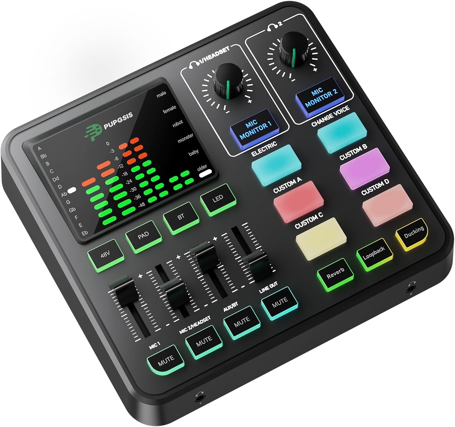 PUPGSIS Gaming Audio Mixer