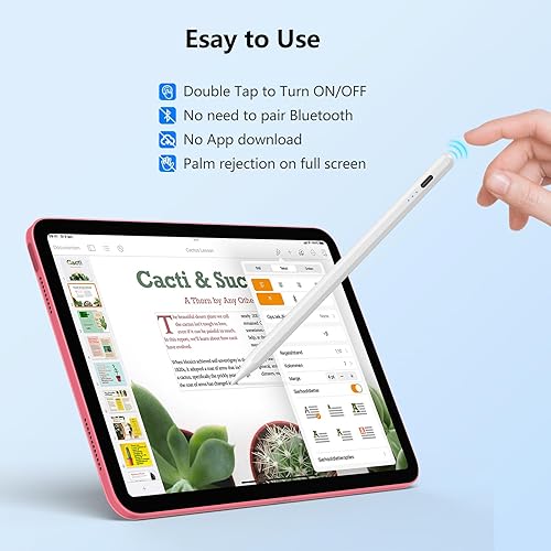 Miniatura 7 de Lápiz capacitivoApple Pencil para iPad de 109 generación, compatible con (2018-2022) Apple iPad Pro 11 y 12.9 pulgadas, iPad Mini 65 generación,