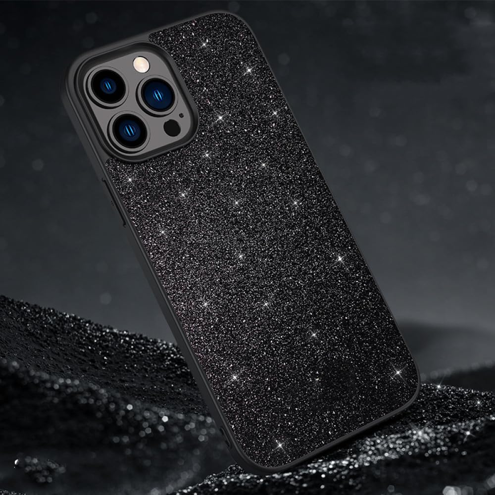 Coque iPhone 15 avec paillettes résolvant le problème des rayures et du style - 7