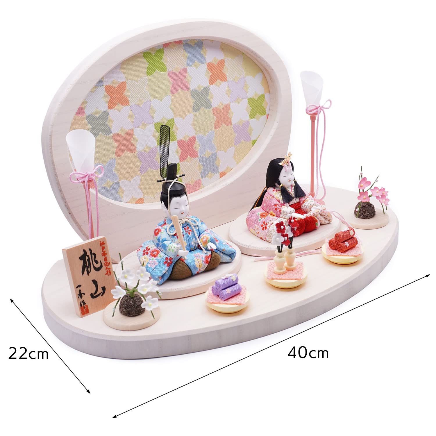 Amazon.co.jp: 一秀作 江戸木目込 桃山雛 S-2 親王飾り : おもちゃ