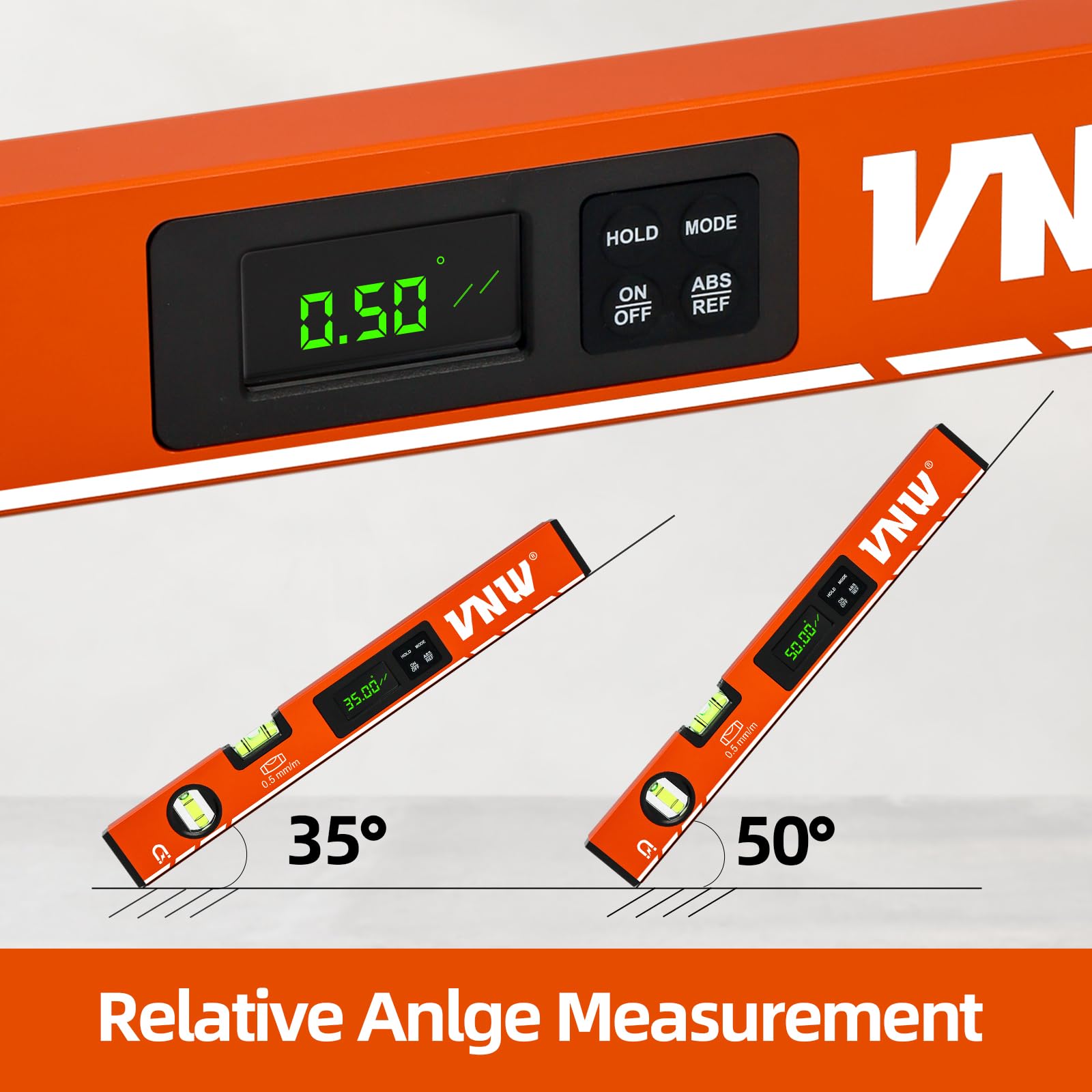 Digital Level with LCD - Bubble Light & Magnetic -3