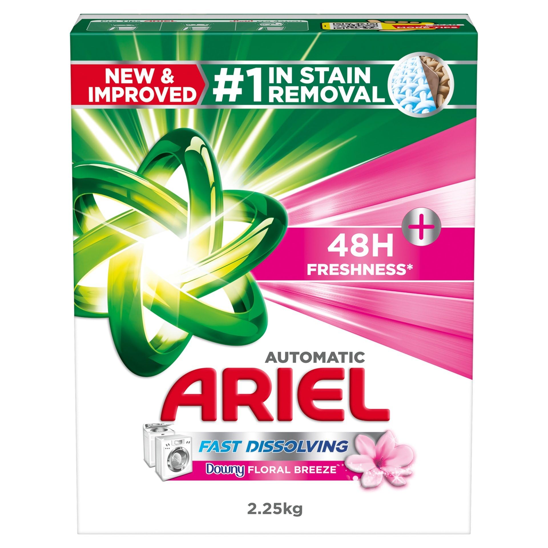 Ariel Automatic Downy Fresh Laundry Detergent Powder, 2.25Kg