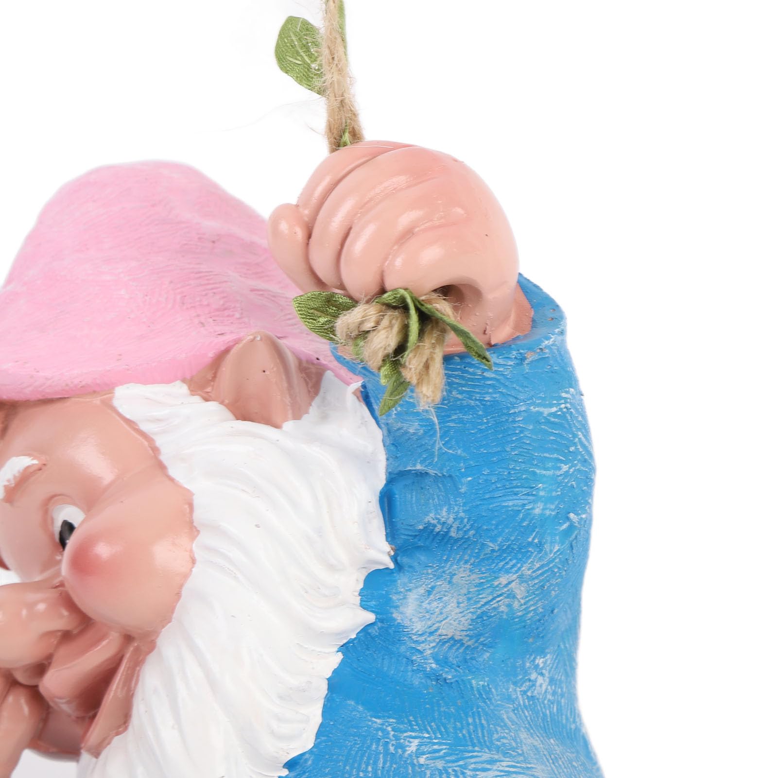Irfora Sculpture de GNOME Vive Suspendue, Figurine de GNOME Amusante pour Jardin Extérieur, Idéale pour Porche, Matériau en Résine qualité Supérieure (Bleue)