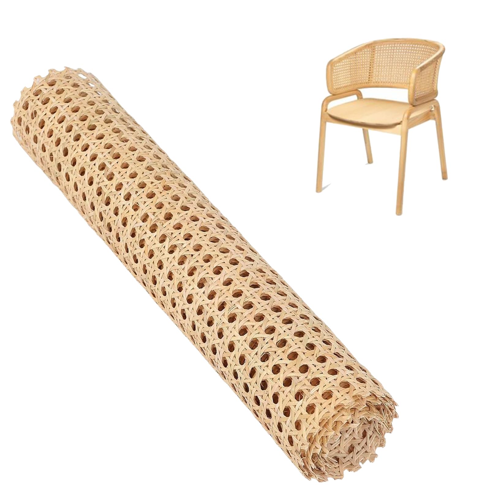 Rattan Rotolo Fettuccia, 40 x 100 cm di Vimini di Rattan, Rattan Intrecciato, Rete di Canna Rattan Rotolo, per Artigianato Fai-da-Te Armadio Sedia Mobili