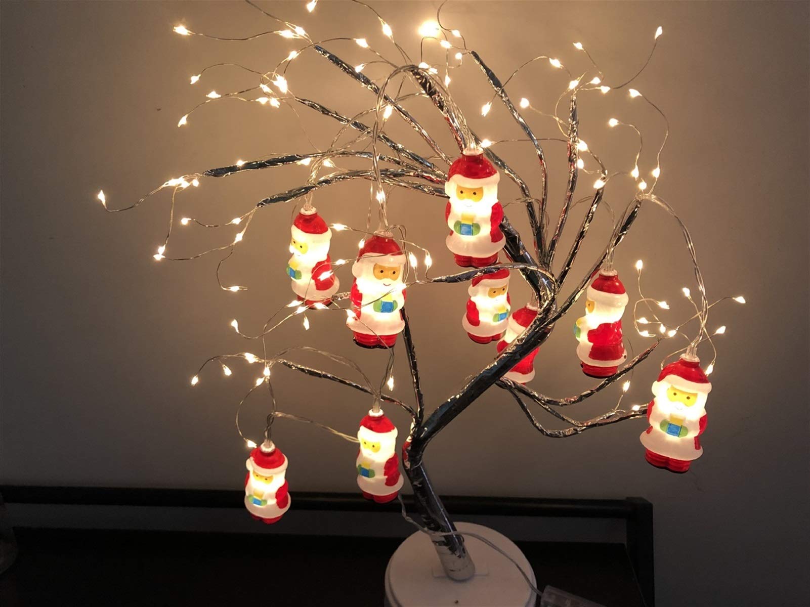 Łańcuch świetlny LED, oświetlenie zewnętrzne i wewnętrzne, oświetlenie LED, Święty Mikołaj, oświetlenie patio, na Boże Narodzenie, do sypialni, na imprezę, do ogrodu, do dekoracji, latarni