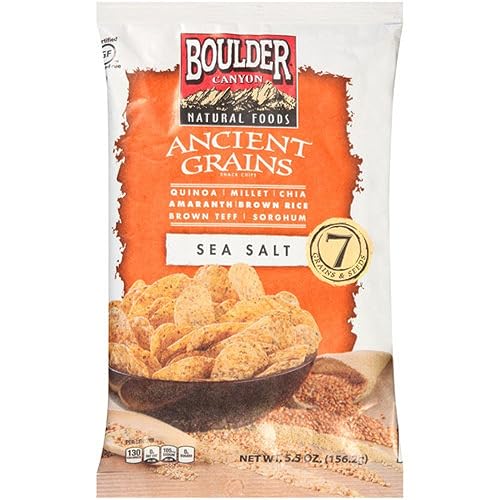 Vista 48 de Boulder Canyon Kettle - Papas fritas cocidas, crema agria y cebollino, 6.5 onzas, (paquete de 12), natural