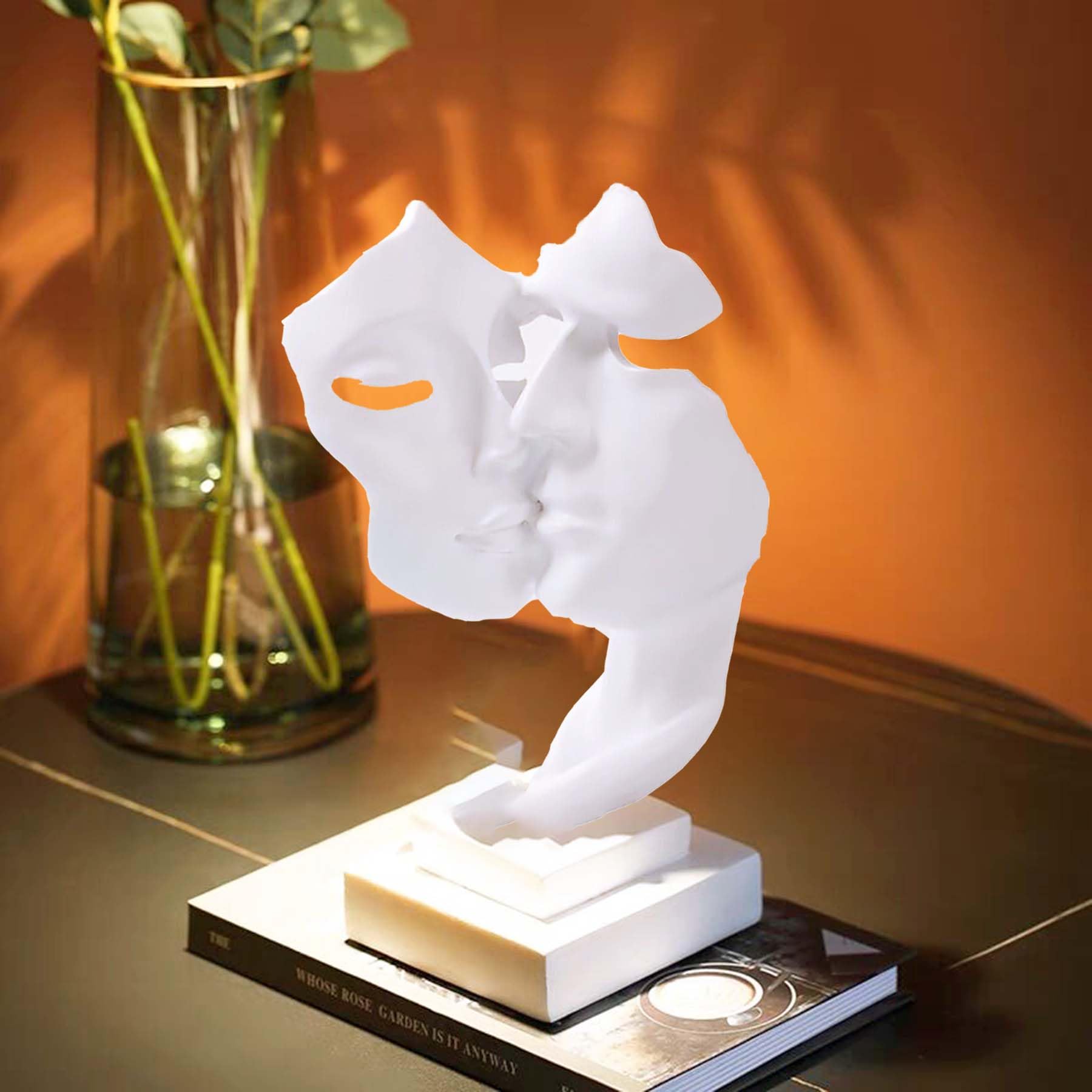 Scultura Decorativa Moderna in Resina, Posizionamento Stabile, Adatta per la Decorazione di Stanza, Bar, Ufficio (Femmina)