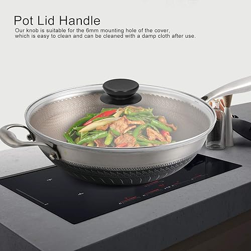 Miniatura 3 de 4 pomos de repuesto para tapa de olla, pomo superior universal para tapa de olla resistente al calor, asas de sujeción para sartenes y tapas de