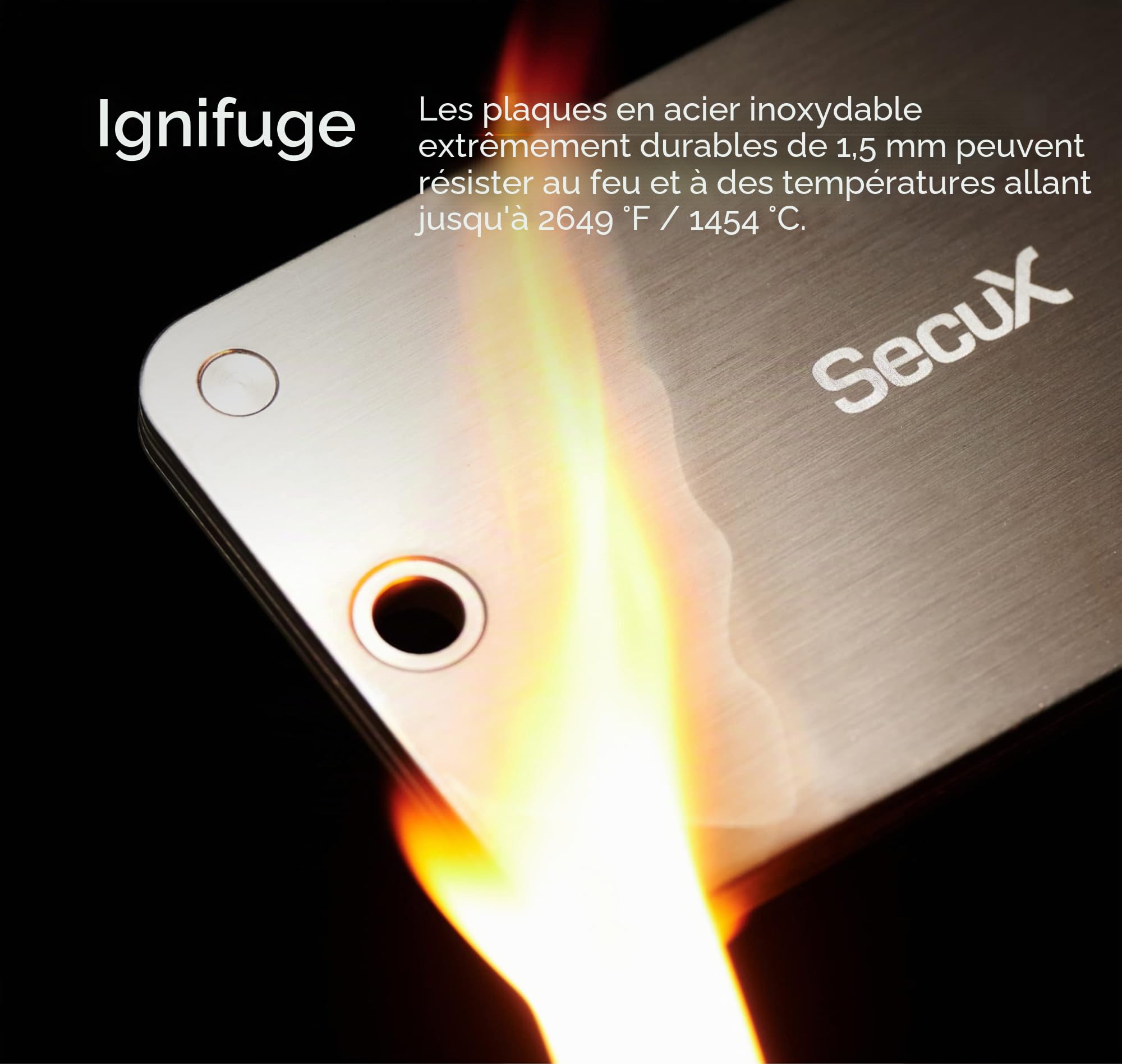 SecuX XSEED Pro Eco – Portefeuille Bitcoin Indestructible – Plaque en Acier pour Le Stockage des Phrases de récupération Crypto – Compatible avec Ledger et d'autres Portefeuilles Hardware.