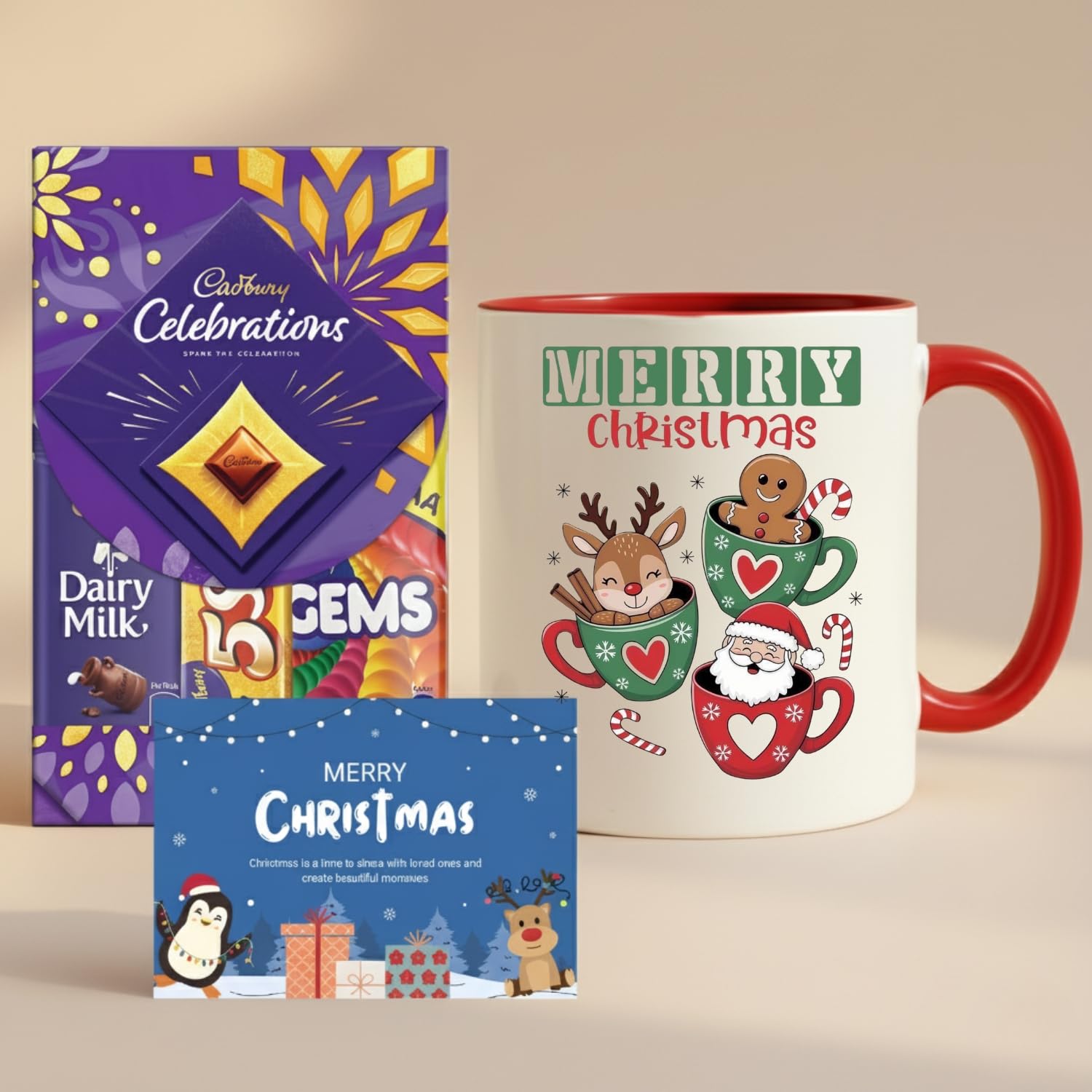 Christmas Combo Gift Set | 325ml Xmas Theme Coffee Mug with 50g Chocolate|Brother, Sister, Friend, Family, Boyfriend, Girlfriend, Son, Daughter, Colleague, School, New Year Christmas Combo Gift Set | 325ml Xmas Theme Coffee Mug with 50g Chocolate|Brother, Sister, Friend, Family, Boyfriend, Girlfriend, Son, Daughter, Colleague, School, New Year