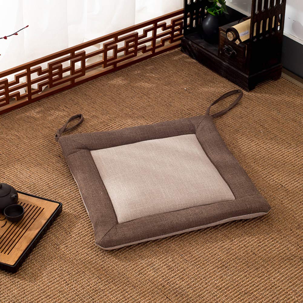 Galette de chaise à manger premium lot de 4 matelas d'assise 45x45cm rembourrage épais et doux