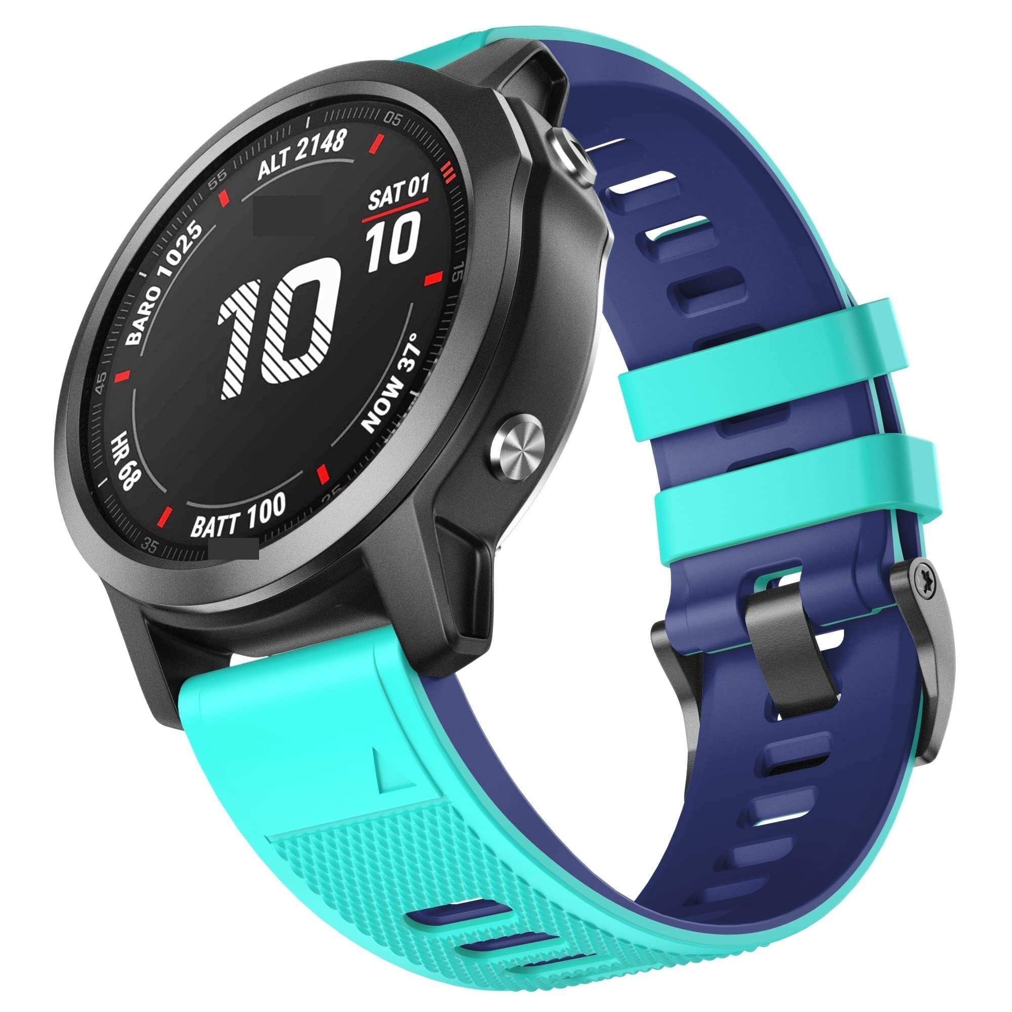 Do Fenix 8 Band 22 mm silikonowe paski do zegarków Fenix 7, Fenix 6, Fenix 5, Fenix 6 Solor, Fenix 6 Pro, Forerunner 935, Forerunner 945, Approach S60, Quatix 5, Epix