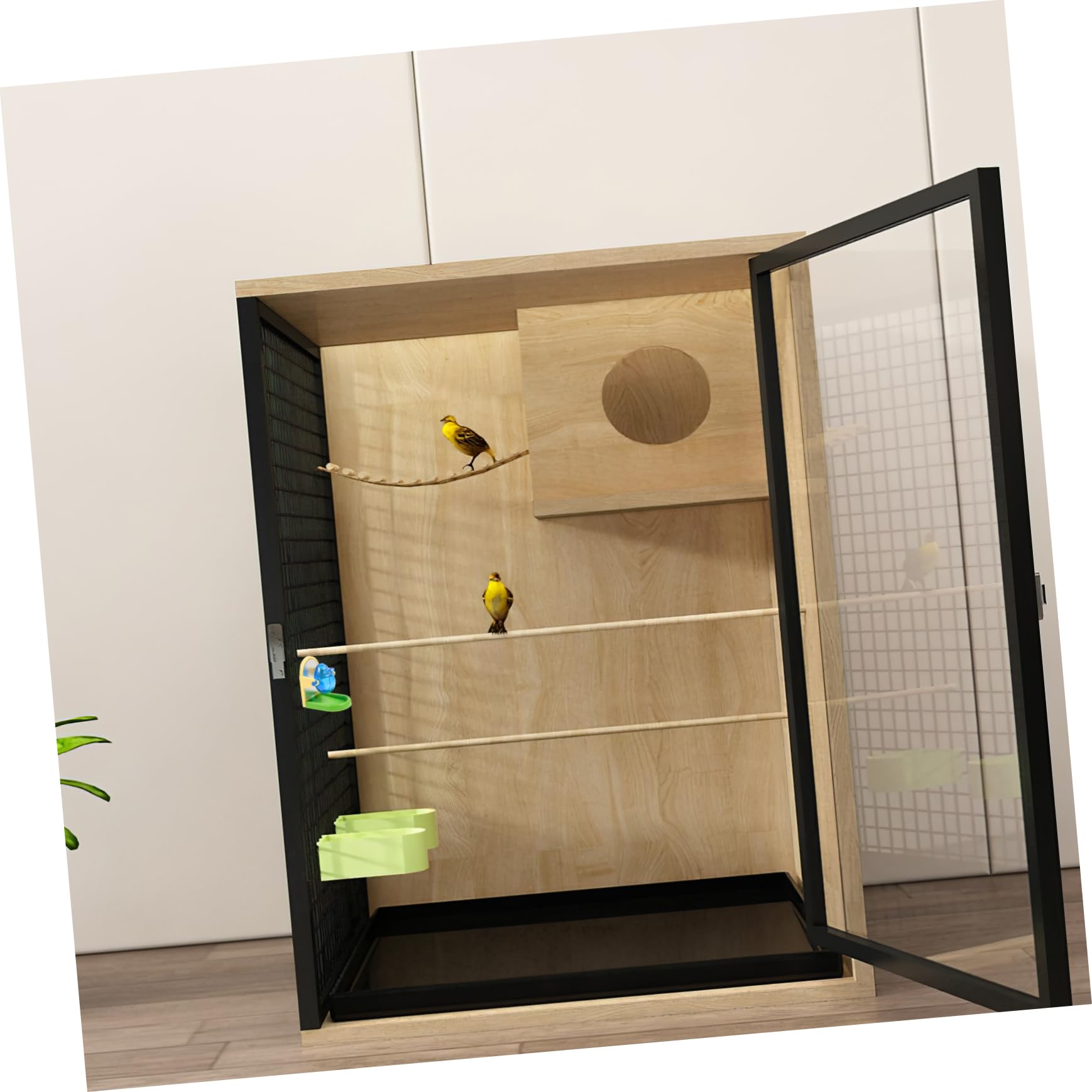 Juguete Estructura Simple de Entrenamiento para Loros y Pájaros Hecho de Metal y Plástico para Ejercicio y Entretenimiento en Mascotas