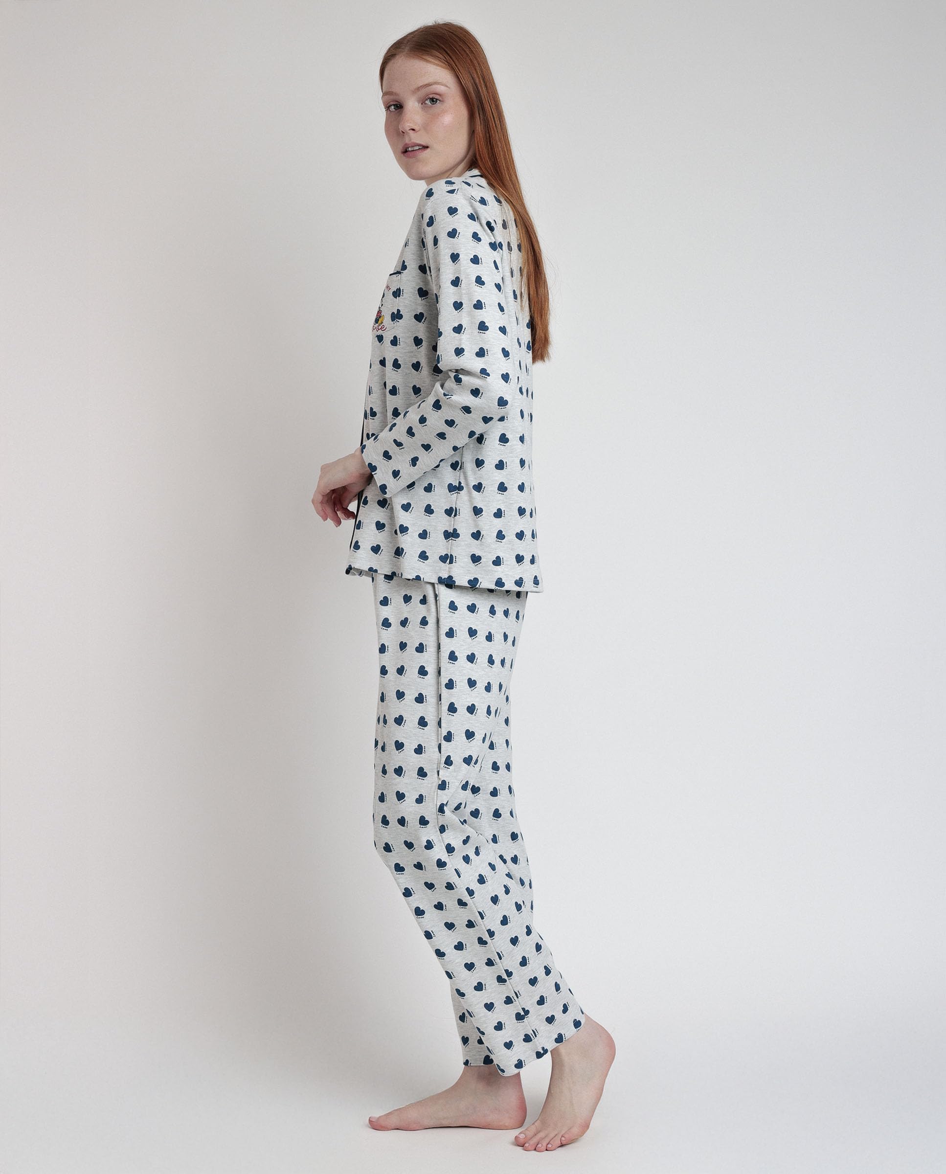 Disney Pijama Manga Larga Abierto You Make me Love para Mujer