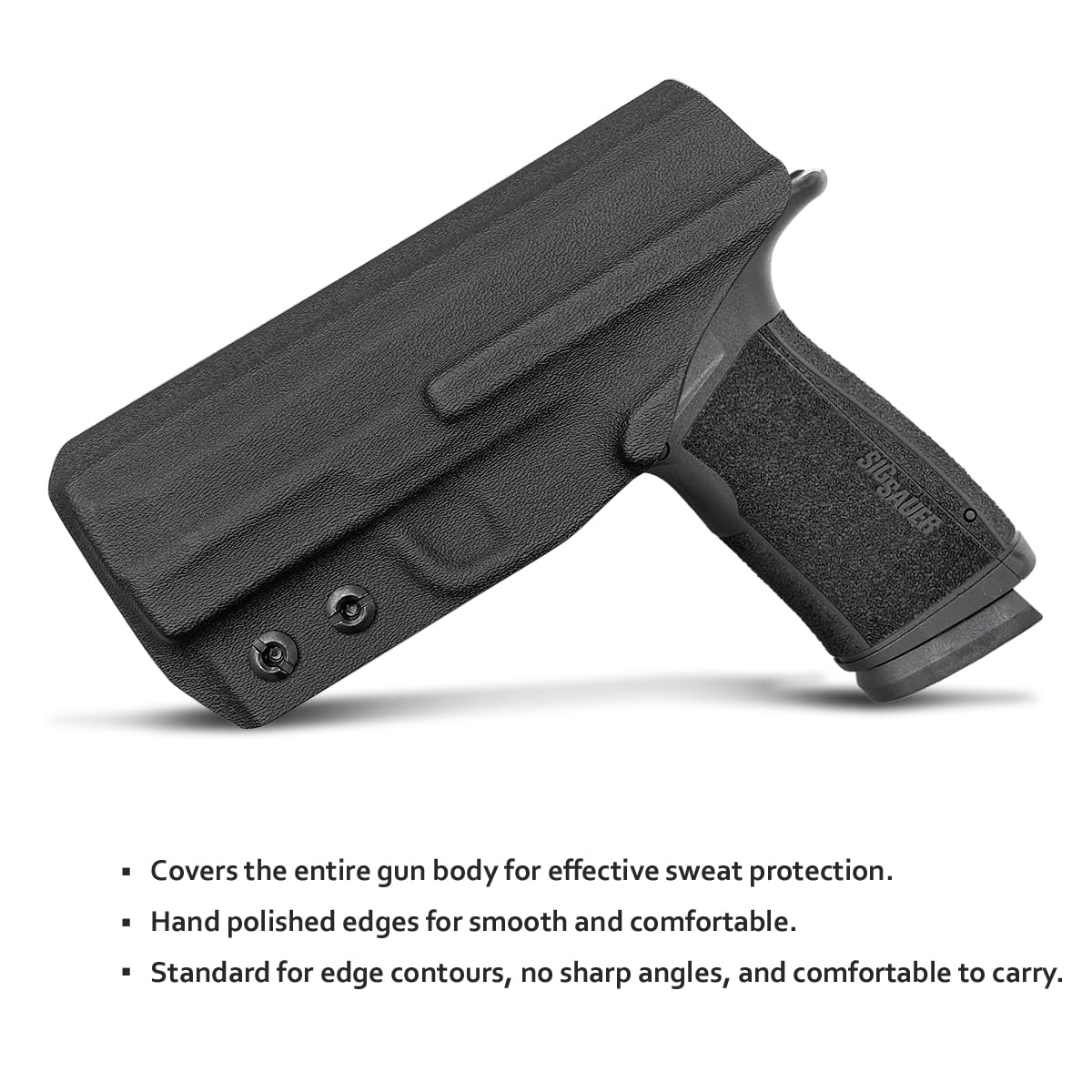 P365 XMacro Fondine Kydex IWB Fondine Custom Fit: Sig Sauer P365 XMacro Pistol - Cintura Interna Nascosta Il Trasporto - Adj. Ritenzione di cant - Copertura Mag bottone - Ingresso allargato