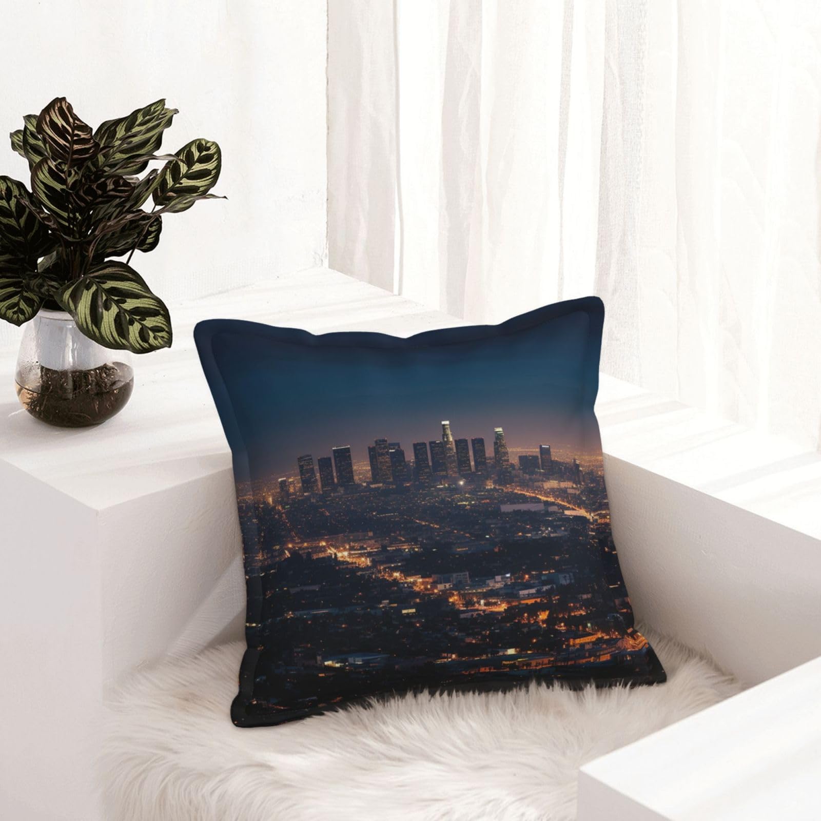 Housse de coussin canapé similicuir pour rénover une déco salon usée