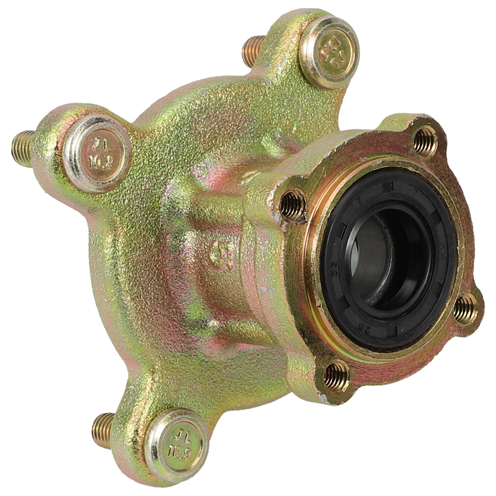 Mozzo Ruota Anteriore Go-Kart 4 Fori 15Mm, Cerchione 88Mm, Componente in Metallo per ATV 50-110cc, Adatto a Piste Sterrate e Spiagge