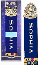 Harry Potter Personalised Crest Bookmark 25cm x 5 cm Stainless Steel Metal High Quality Gift for Kids Teachers, Students, Gryffindor Hogwart Harry Potter Books Lovers