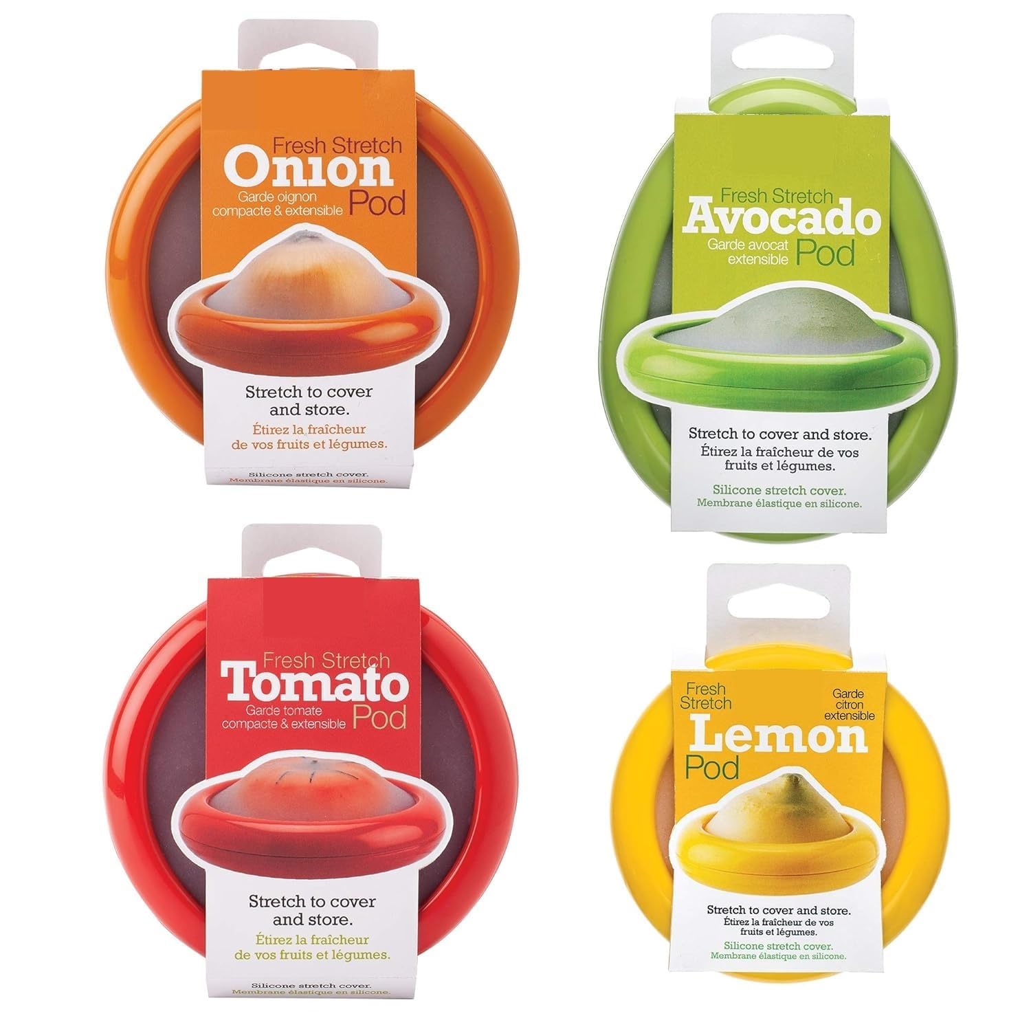 Reusable Silicone Food Saver Pod Set for Onion Tomato Avocado Lemon Keep Cut Fruits Vegetables Fresh Stretchable Airtight Cover Eco Friendly Food Storage Cap Dishwasher Safe Fridge Multi Accessory-image-27