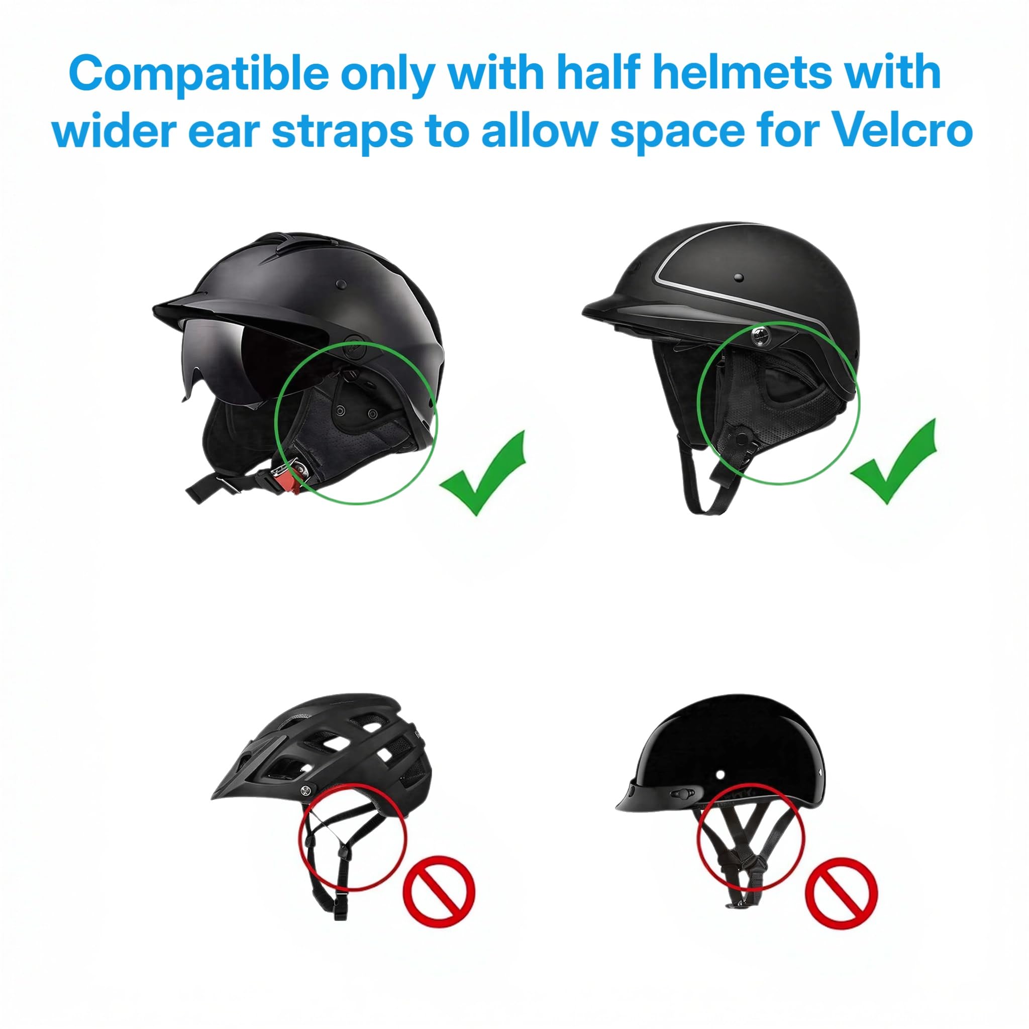 Amazon.co.jp: Generturbo ハーフヘルメットイヤーパッド カルド用
