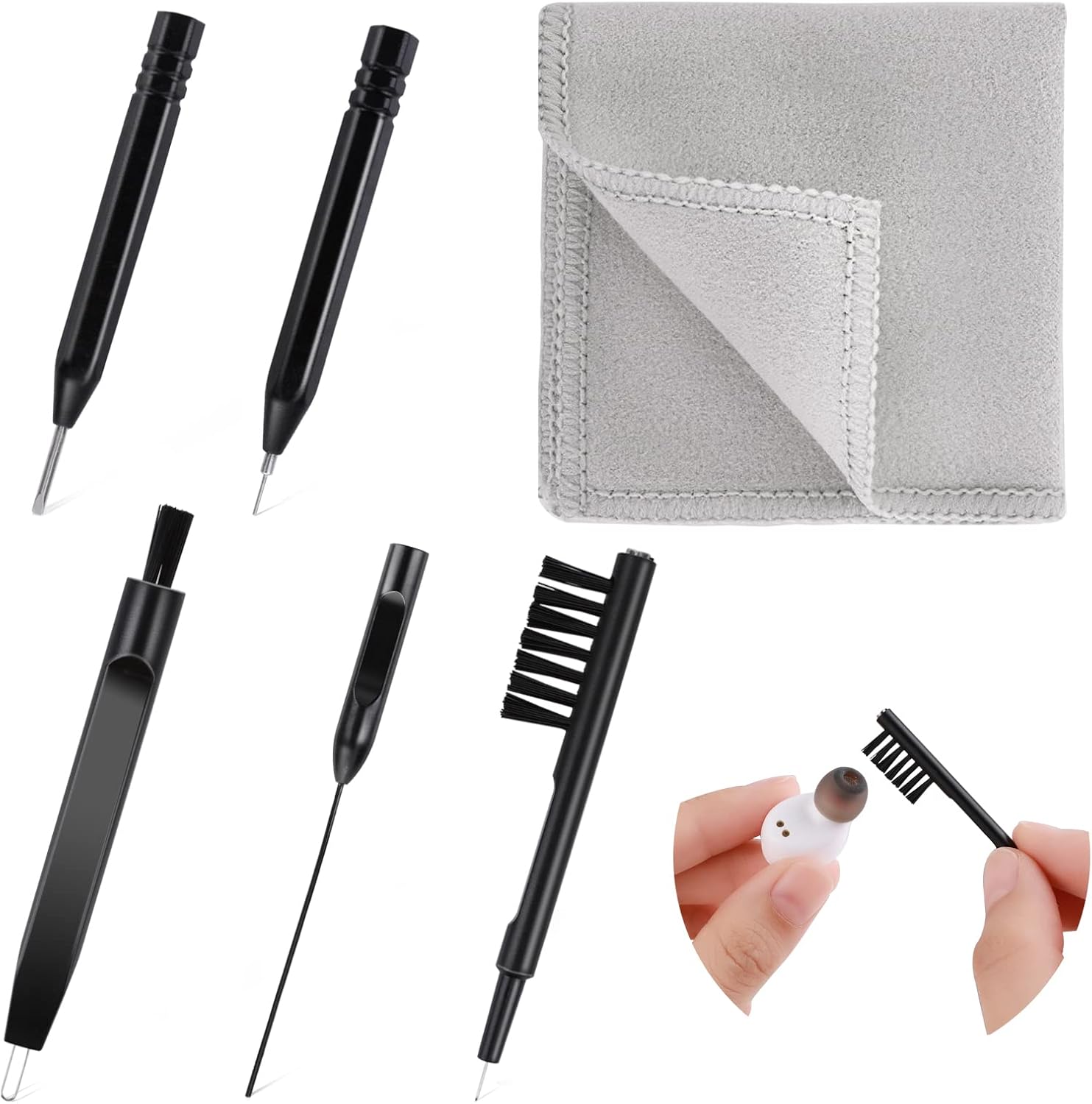 6 Pieces Hearing Aid Cleaning Kits Professional Hearing Amplifier