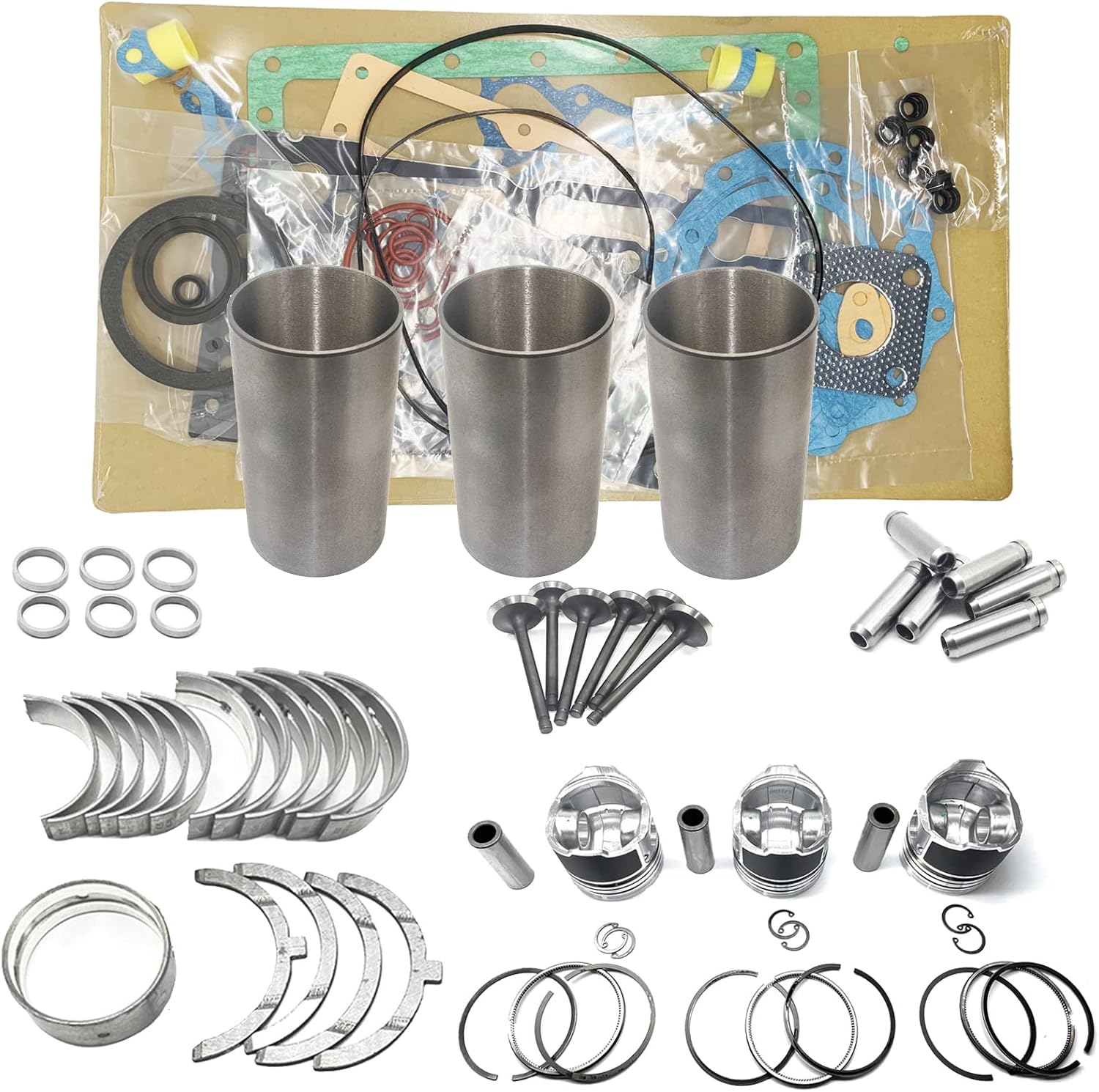 D905 Overhaul Kit Engine Replacement Parts for Kubota D905 Rebuild Kit BX22 BX2200D BX23LB-B BX23LB-T Tractor