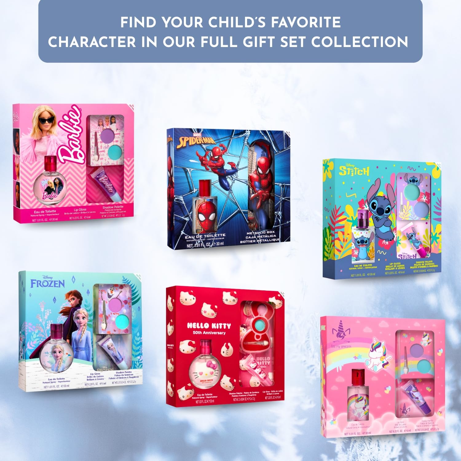 Frozen Set regalo – EDT 30 ml – Lip Gloss – Palette di ombretti/giocattolo per ragazze