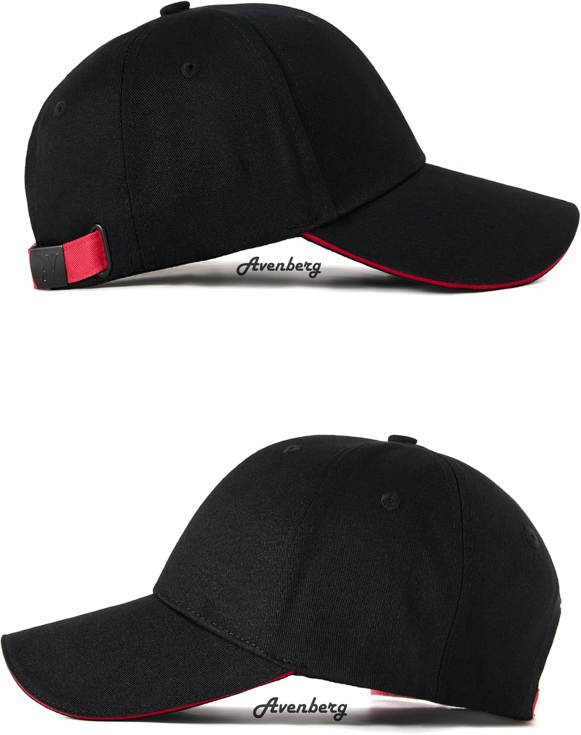 Sandwich Brim High Crown Baseball Cap – Logo-Free – Deep Fit Structured Hat for Men & Women – Minimalist Design image 5