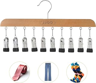 Legging Organizer for Closet Hanging, Pants Hangers with Clips Holds Up to 10 Leggings, Space Saving & 360 Rotaing Desin, Great for Jeans, Hats, Shorts, Socks (1Pack)