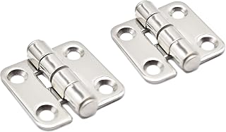 MARINE CITY 304 Grade Stainless Steel Strong and Durable Heavy Duty Corrosion Resistant Door Hinges for (Size:1-2/5 x 1-1/2 Inches) Boats – Yachts – Doors – Motor Boxes – RVs (Pack of 2)