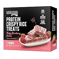 Vista 20 de Barritas de Arroz Crujiente con Proteína, 15g de Proteína, 3g-7g de Carbohidratos Netos, Bajo en Carbohidratos, Esponjosas, Blandas, Gomosas, Sin