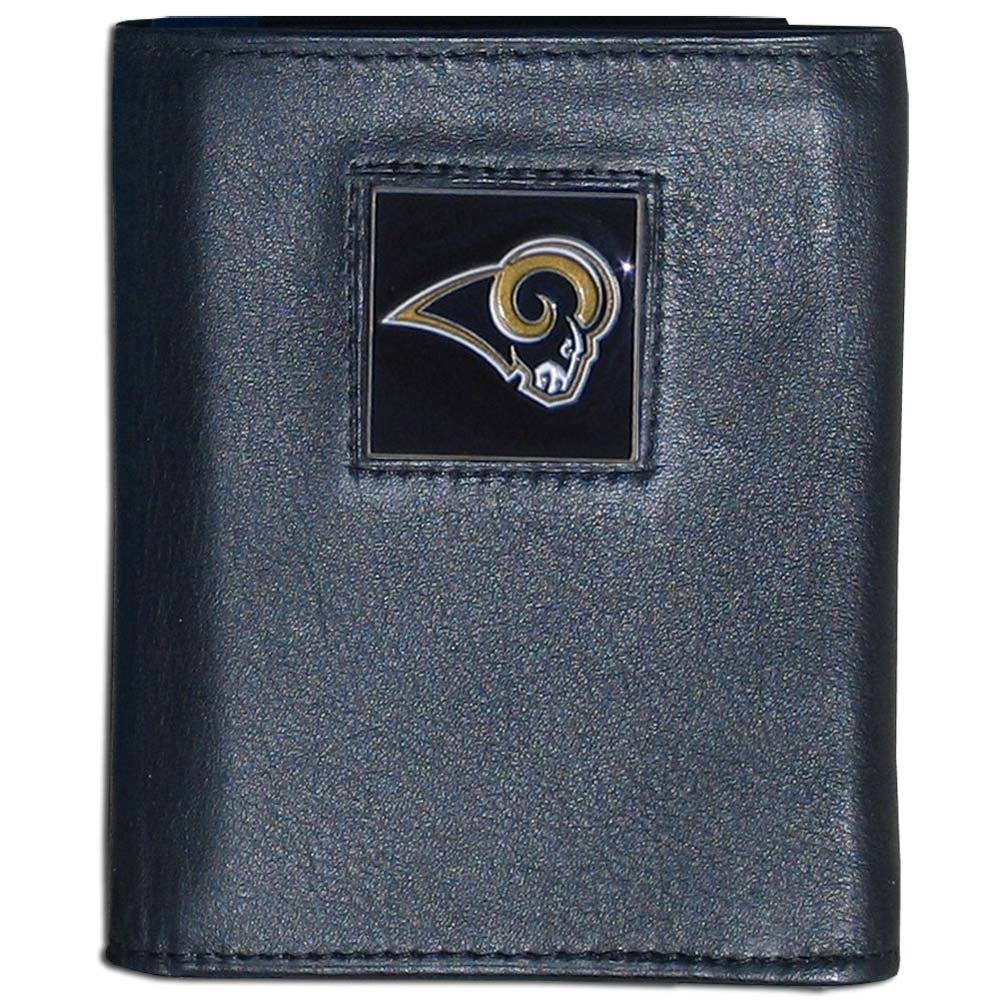 Siskiyou Sports NFL St. Louis Rams Leather Tri-Fold Wallet, Black