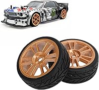 Vista 3 de Alomejor Juego de 2 neumáticos y llantas de coche RC de alto rendimiento para carreras 116 S16 EX16