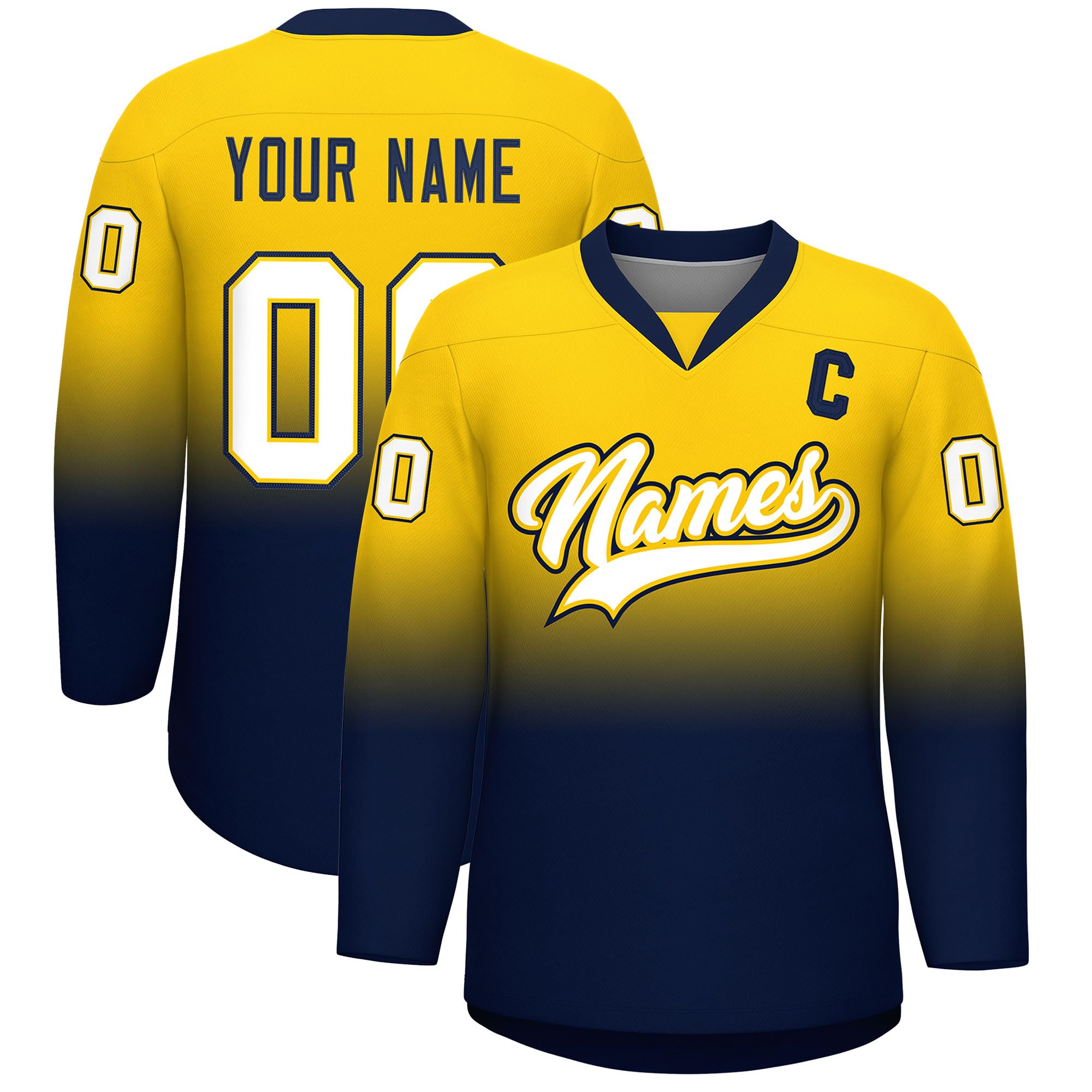 KXK Personalized V-Neck Hockey Jerseys for Men Youth,Custom Hockey Uniform Stitched or Printed Name Number Logo