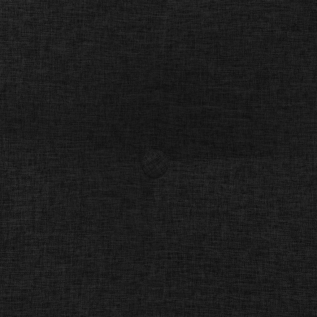 Cuscino per la schiena nero 60 x 24 x 50 cm