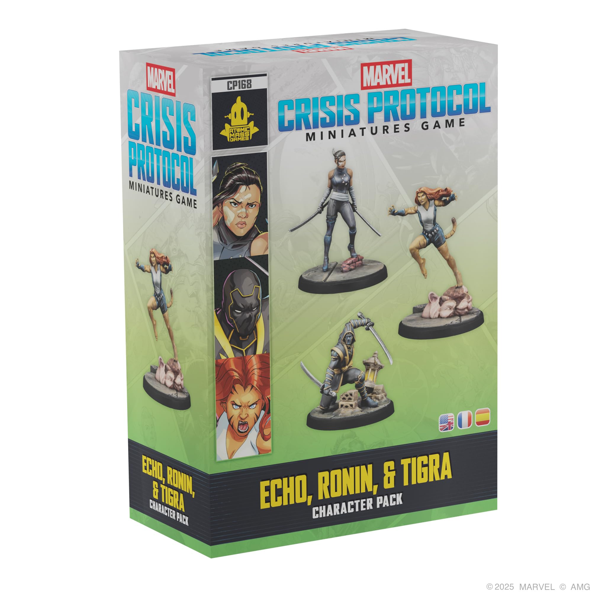 Asmodee Marvel Crisis Protocol: Echo, Ronin & Tigra, Expansión | Juego de Miniaturas, A Partir de 14 Años, para 2 Jugadores, 90 Minutos por Partida, Español/Inglés/Francés