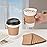 RACETOP 12 oz 50 pack Disposable Paper Coffee Cups with Lids and Sleeves
