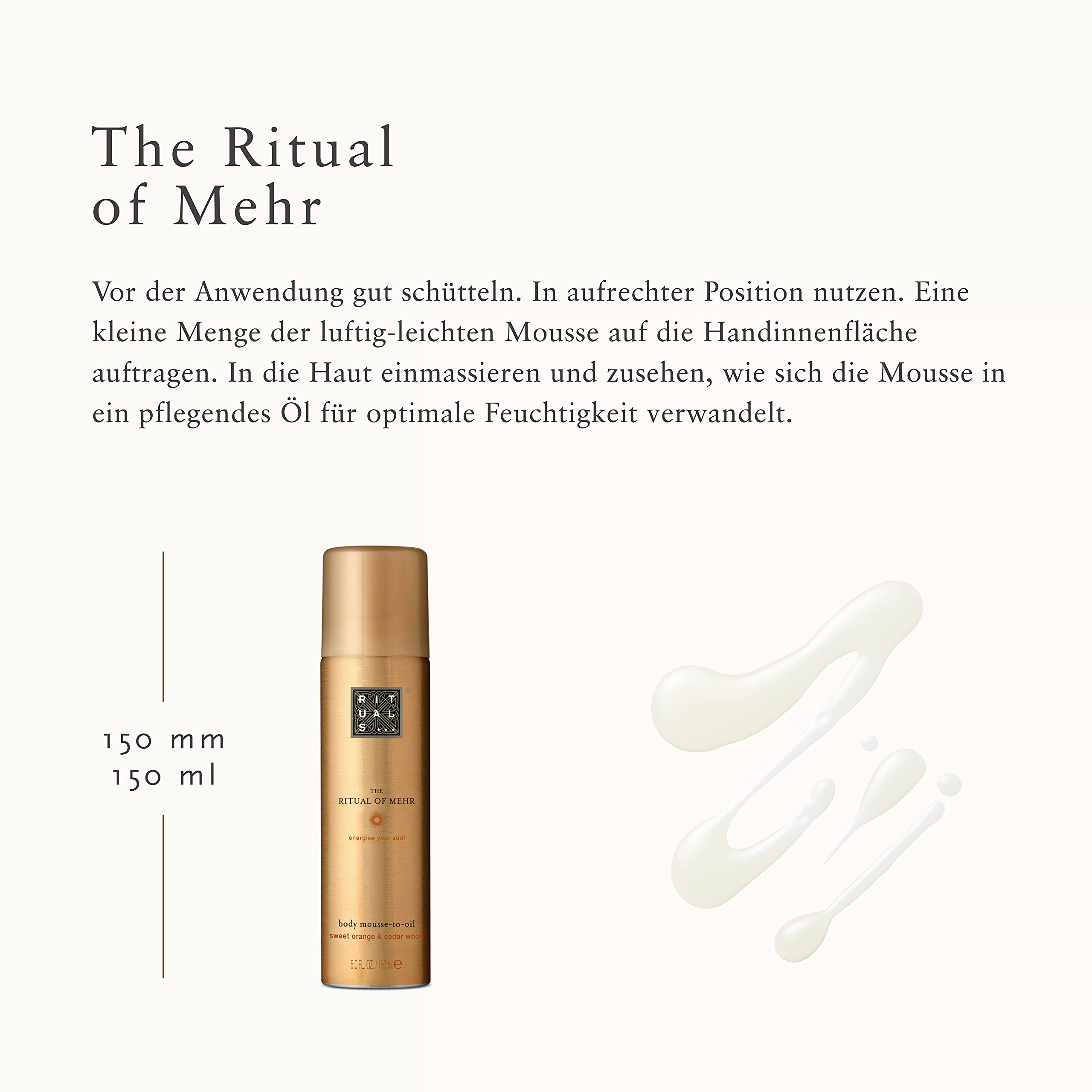 RITUALS The Ritual of Mehr body mousse-to-oil Körpermousse, 150 ml