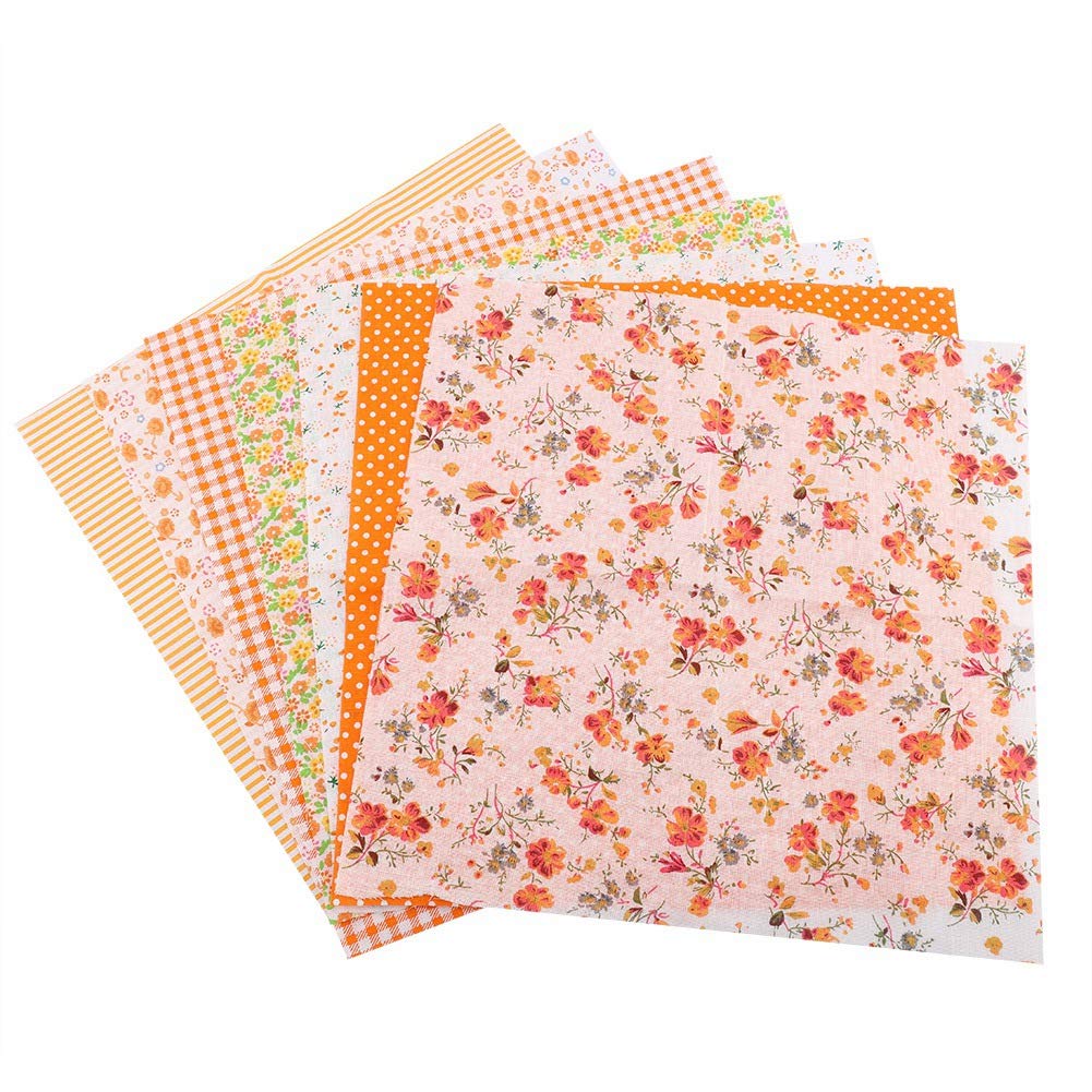 Amazon.com: DIY Sewing Quilting Crafting Fabric, 7pcs Orange