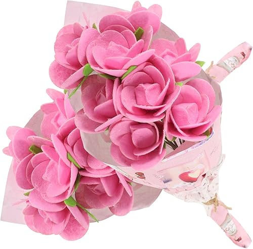 Beavorty Paquete de 2 juegos de ramos, ramo de tela para manualidades, manualidades para niños, haz tus propias flores, ramo de flores, juguete para