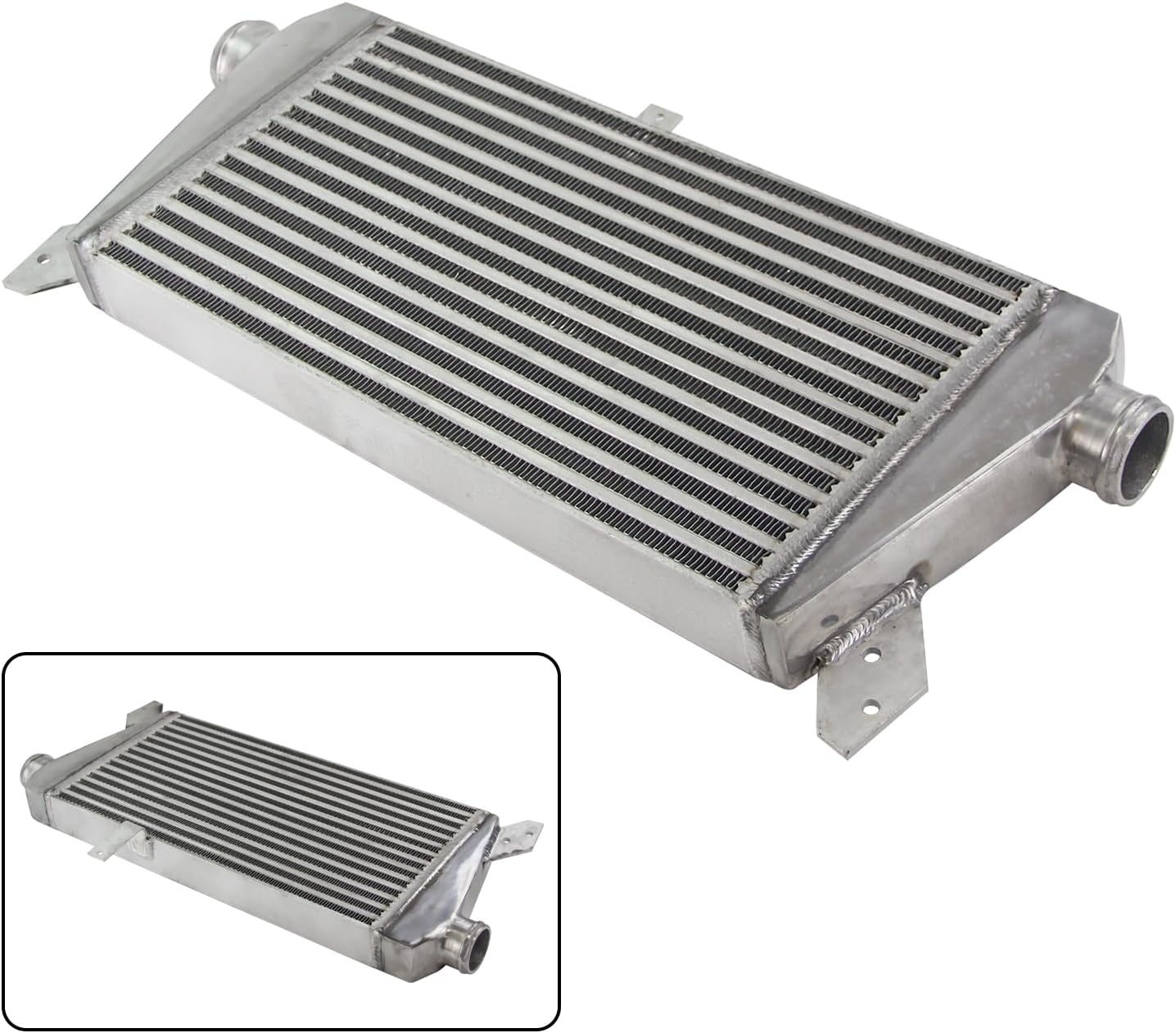 PKSABB Upgrade Front Mount Turbo Intercooler For VW Passat Audi A4 B5 B6 1.8 1996-2001 Aluminum Silver