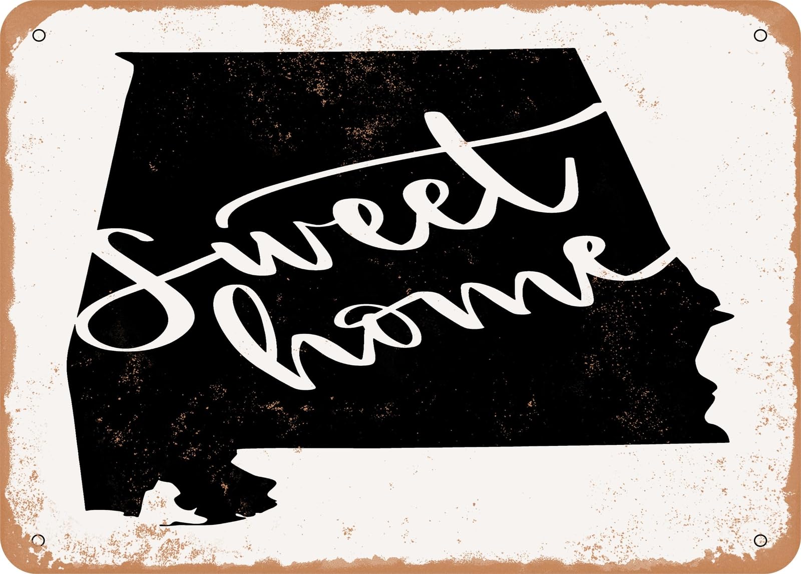 Miaomansenstore Metal Sign - Sweet Home - Vintage Look Sign Home Decor