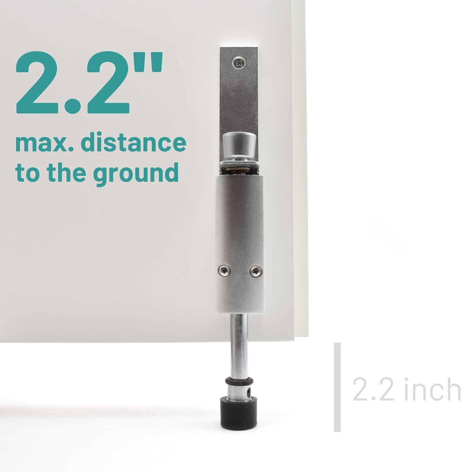 Kickdown Door Stop - Heavy Duty Door Stopper with Kick Down Step - Foot Operated Door Holder for Outdoor and Commercial Use
