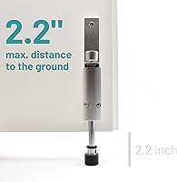 Vista 4 de Tope de puerta con patada - Tope de puerta resistente con patada y paso - Soporte de puerta operado con el pie para uso exterior y comercial, D&D