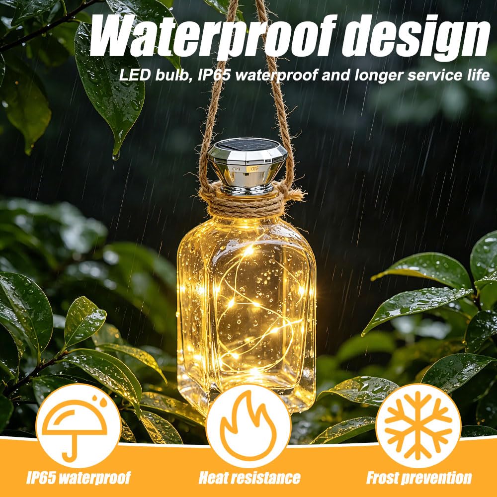Mineup 8 Pcs Luci Della Bottiglia, 2m 20 LED Bottiglie a Energia Solare, Tappo Luci LED Bottiglia, Per Bottiglie Di Vino, Per Fai Da Te, Feste, Giardino, Matrimonio, Decorazione Per Interni Ed Esterni